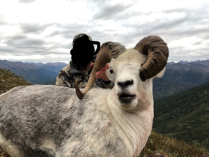 Crazy stone sheep taken by Specialty Adventure Services hunter